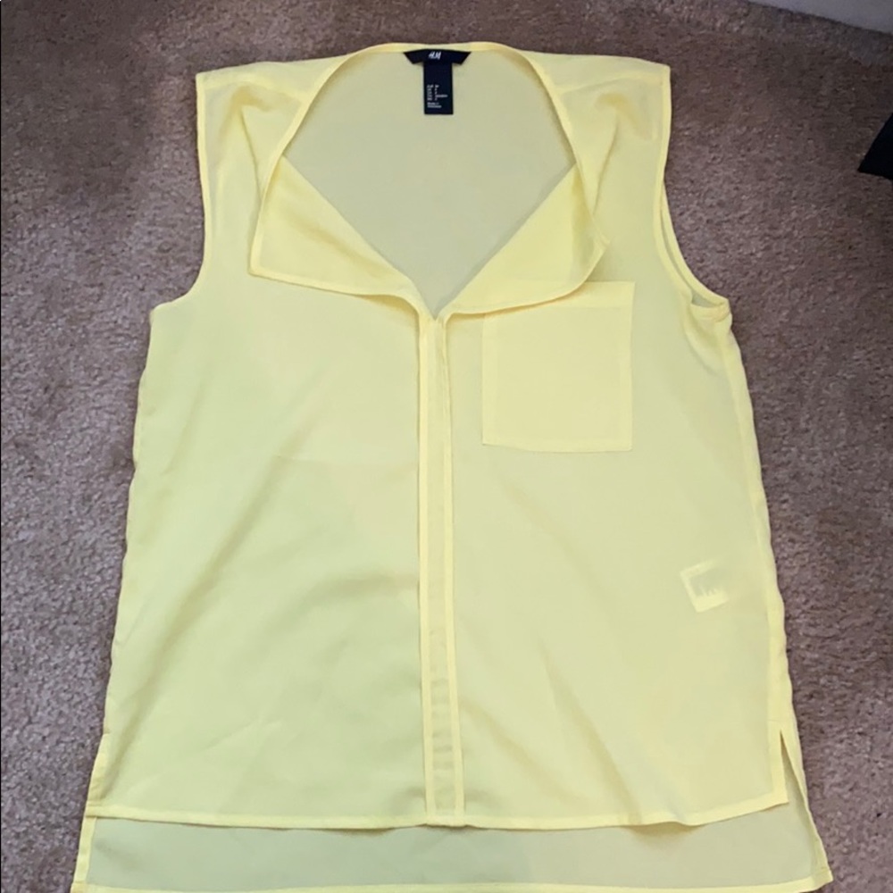 Sheer yellow top